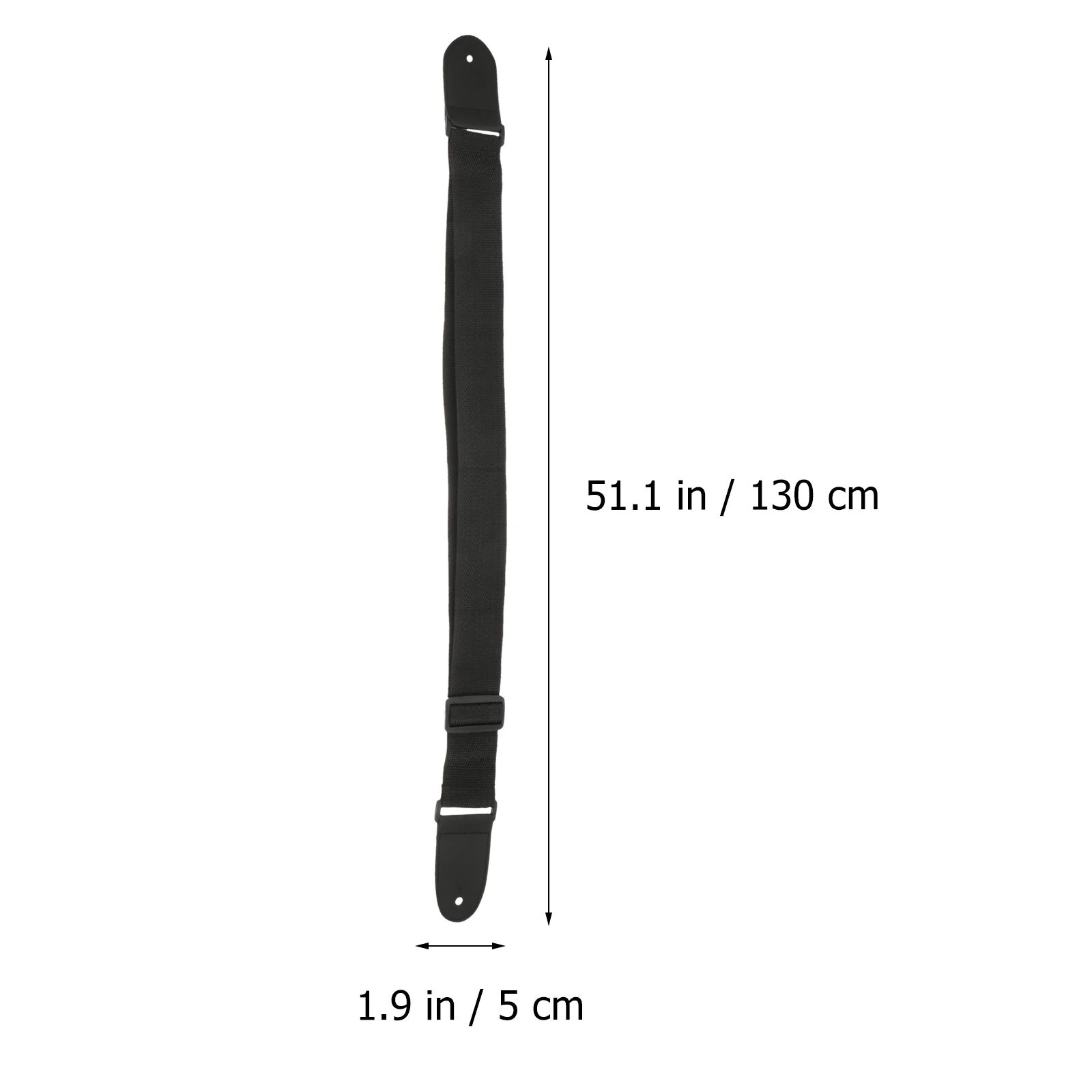 

4Pcs Wear Resistant CorrosionResistant Guitar Strap HighDensity Buckle Durable Black Accessory