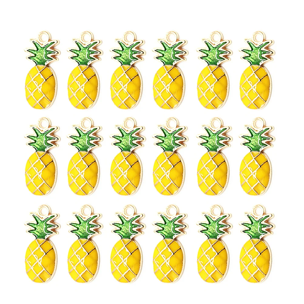 

20pcs Handmade Headdress Accessories Alloy Pineapple DIY Crafts Jewelry Accessory Headdress Accessory