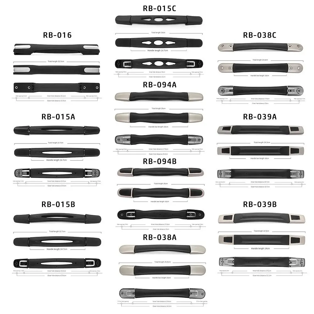 Luggage Handle Handle Grip Trolley Handle Suitcase Handle Bag Handle Replacement Universal Travel Black Luggage Bag Accessories