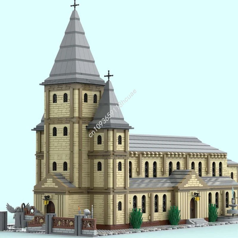 

6288pcs MOC St. Mary's Church Building Set with People Decorative Handmade DIY Building Blocks Perfect for Interior Aesthetics