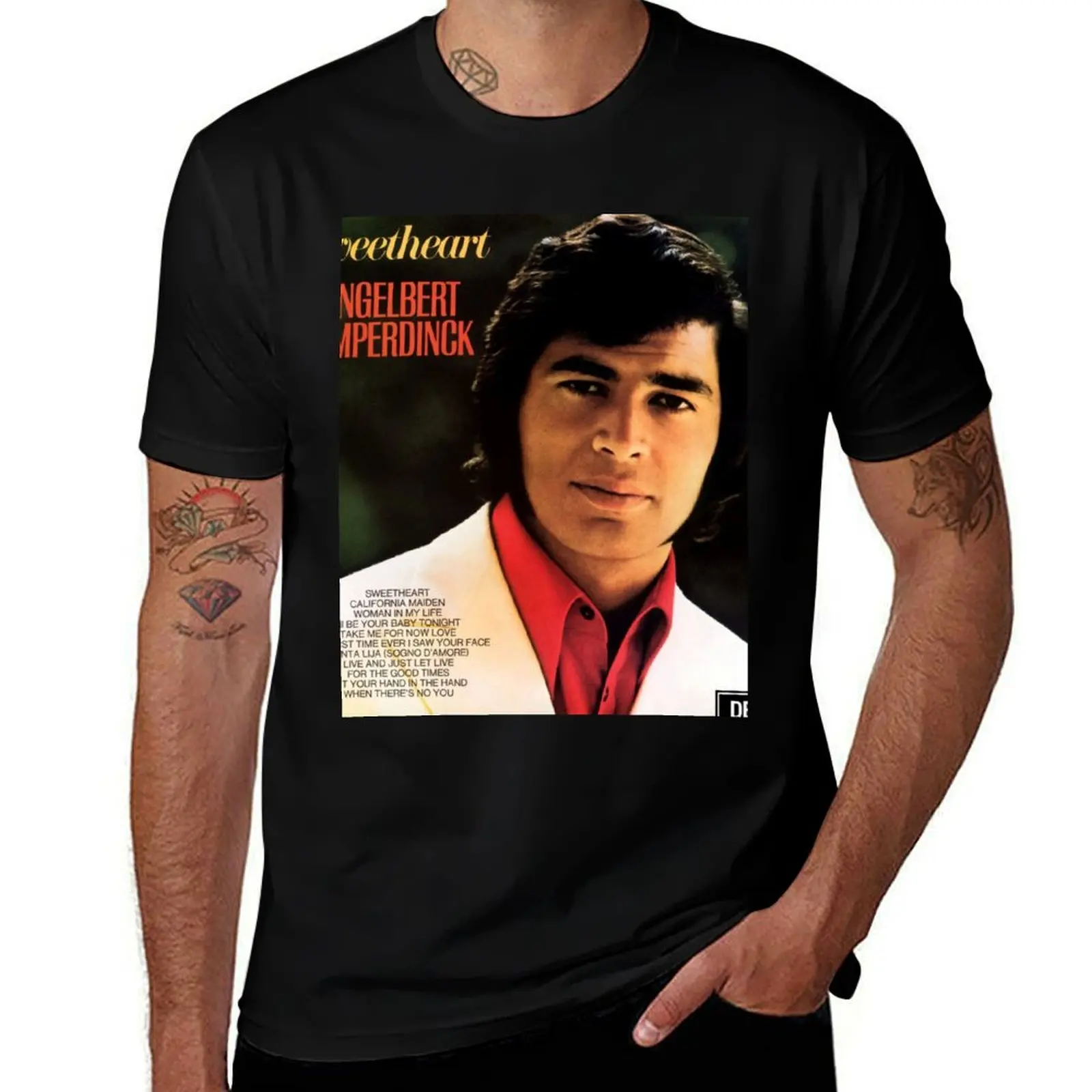 Engelbert Humperdinck sweetheart T-Shirt Big Size Daily Wear T-Shirt