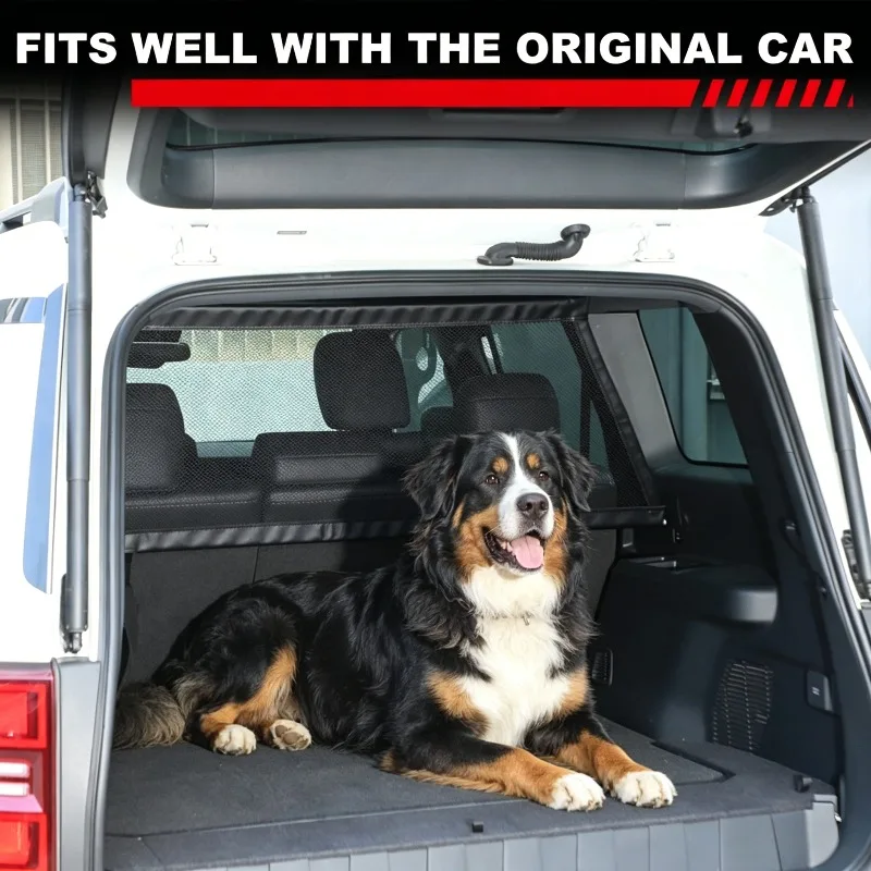 

For Land Cruiser Prado LC250 2024-2026 Car Modeling Trunk Safety Isolation Protective Netting Pet Fence Netting Car Accessories