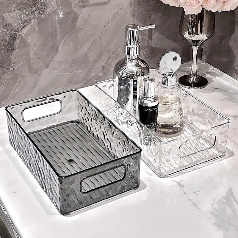 

Glacier Patterns Stackable Makeup Perfume Organizer Desktop Storage Tray Bathroom Dresser Tray for Lotion Bottle,Cosmetics