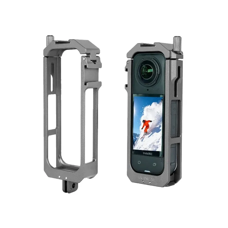 360X5 frame for Shadow Stone Insta360 X5 metal rabbit cage, aluminum alloy extended protective frame