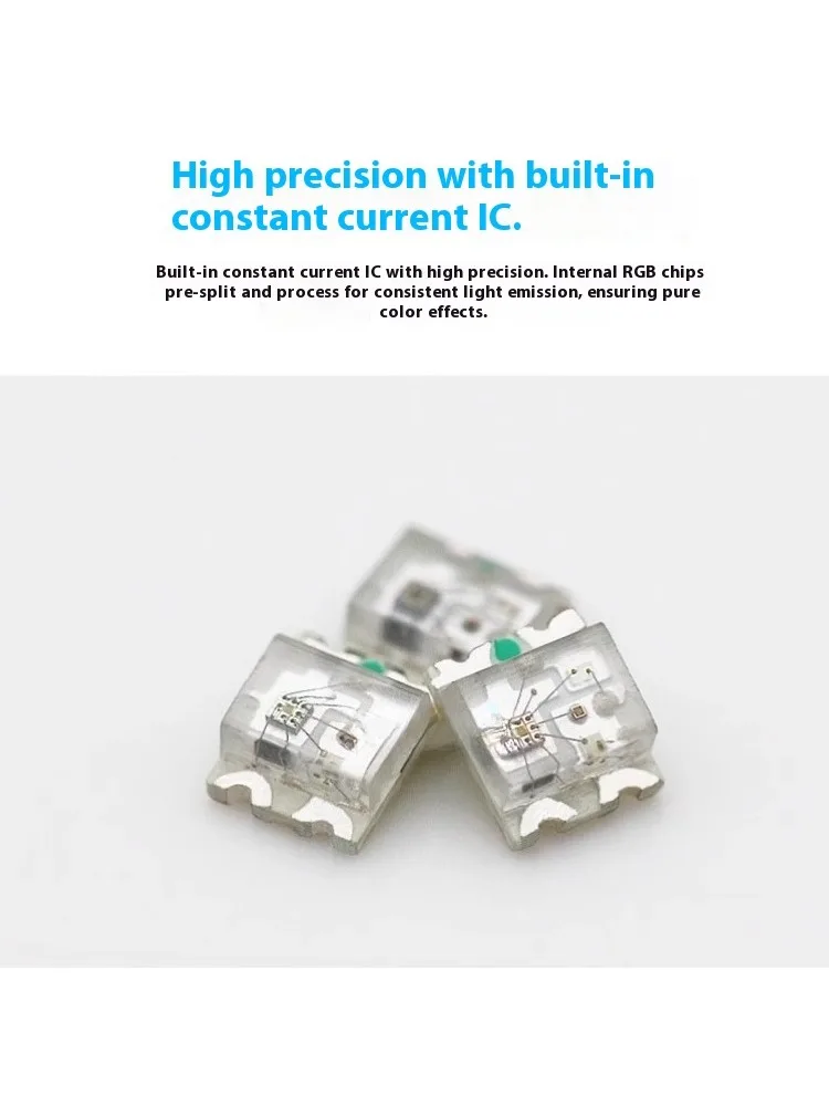 WS2812B 2020 RGB LED 5V Programowalne diody LED 0807 4-pinowe adresowalne panele LED Taśma LED Opakowanie — zdjęcie produktu 6