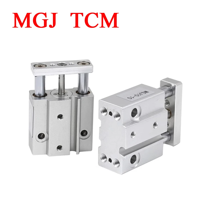

MGJ TCM series Miniature Guide Rod Cylinder MGJ6-5 MGJ6-10 MGJ6-15 MGJ10-5 MGJ10-10 MGJ10-15 MGJ10-20