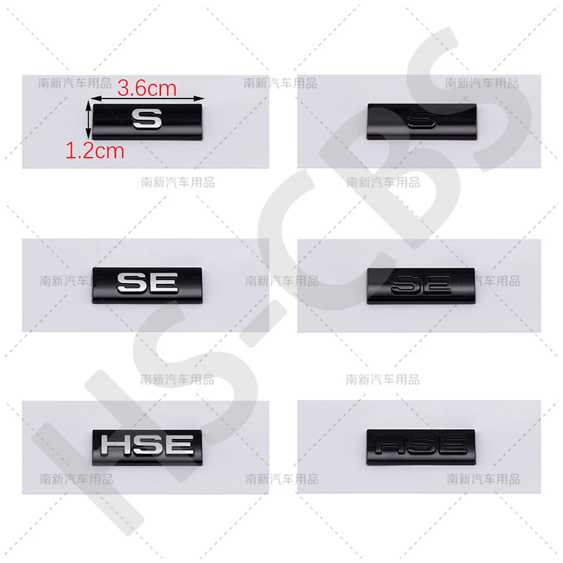 Rear Trunk Emblem Interior Stickers For Range Rover Velar Defender P250 P300 P400 P300e P525 Letter Badge D300 D240 D180 SE HSE