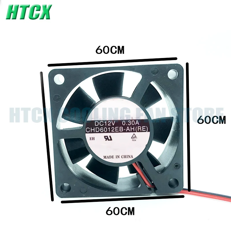 New CHD6012EB-AH (RE) 6020 12V 0.3A 6CM 4-wire PWM Cooling Fan