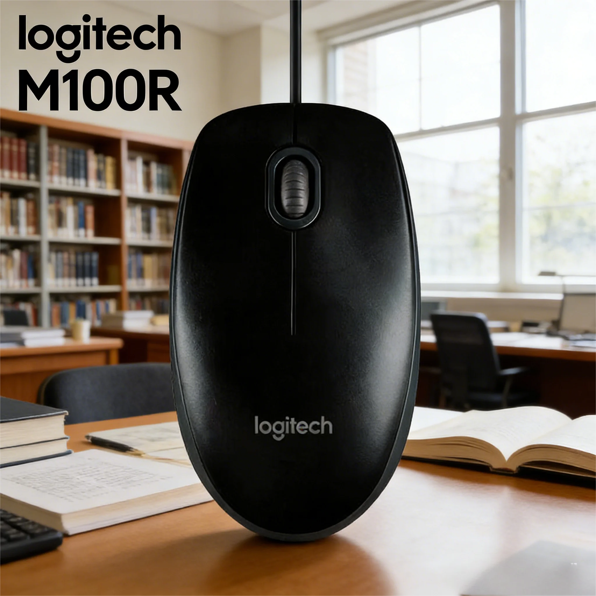 

M100R Wired Mouse USB Plug and Play for Laptop Office Work