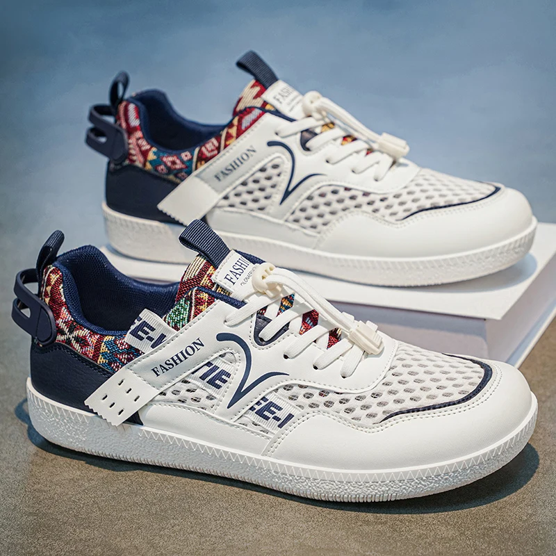 

2026 New men's style Plus Size Low-top Sneakers Casual Shoes Versatile For Commuting Dri New arrivals of the season