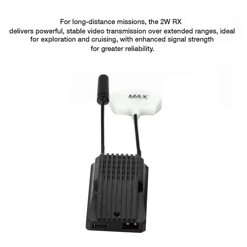 【Hot Ltem】Wyvern Link Openlpc RX Alpha 2W VRX مستقبل الفيديو لطائرة بدون طيار FPV RC مقاس 5 بوصات وما فوق بدون طيار
