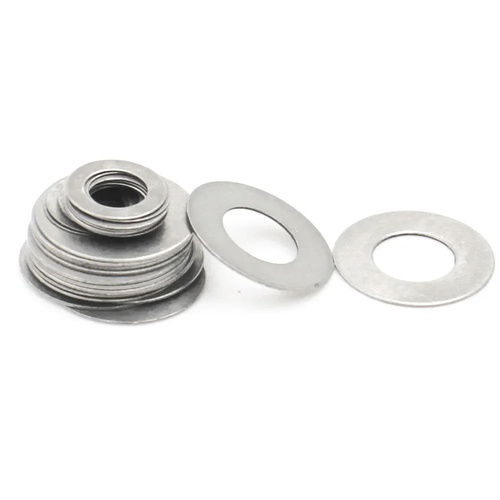 DIN988 304 Stainless Steel Ultra Thin Flat Washer, M3 M4 M5 M6 M8 M10-M40 Precision Adjusting Shim Wafer Gasket