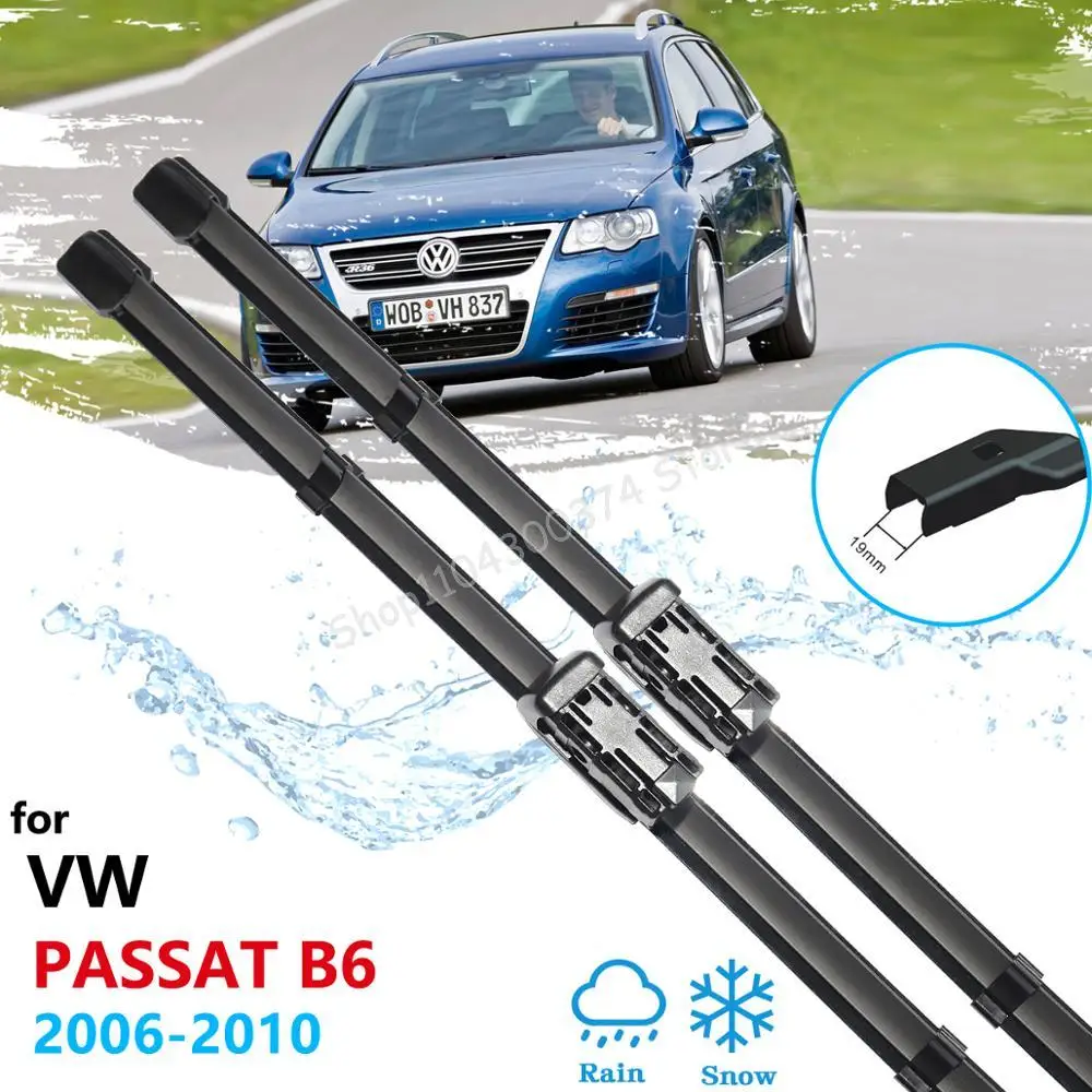 

Car Wiper Blades Brushes for Volkswagen VW Passat B6 2006 2007 2008 2009 2010 3C Front Windscreen Brushes Washer Accessories PTB