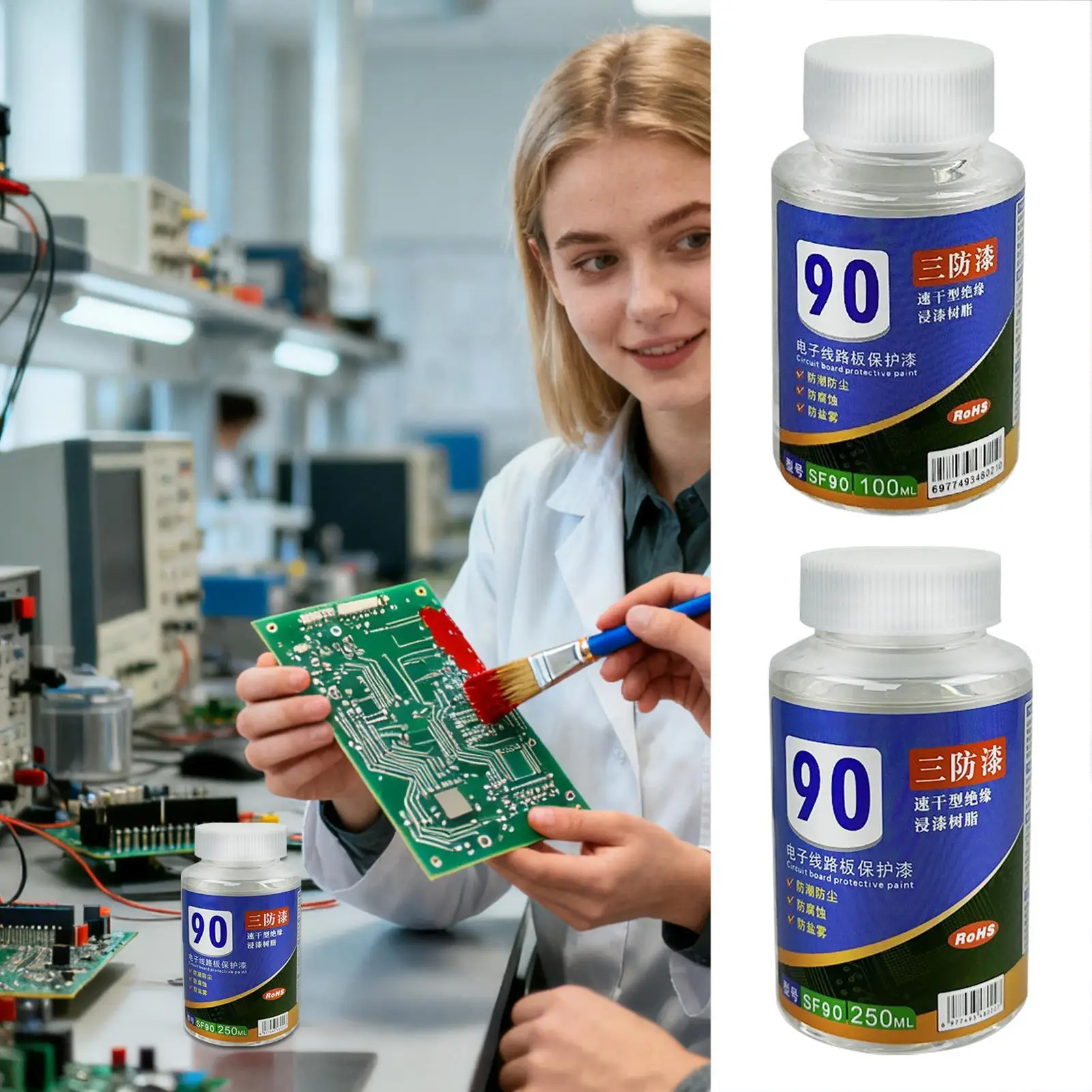 100ml/250ml PCB Insulating Varnish Electronics Potting Compound PCB Waterproof Clear Conformal Coating For Circuit Board Coating