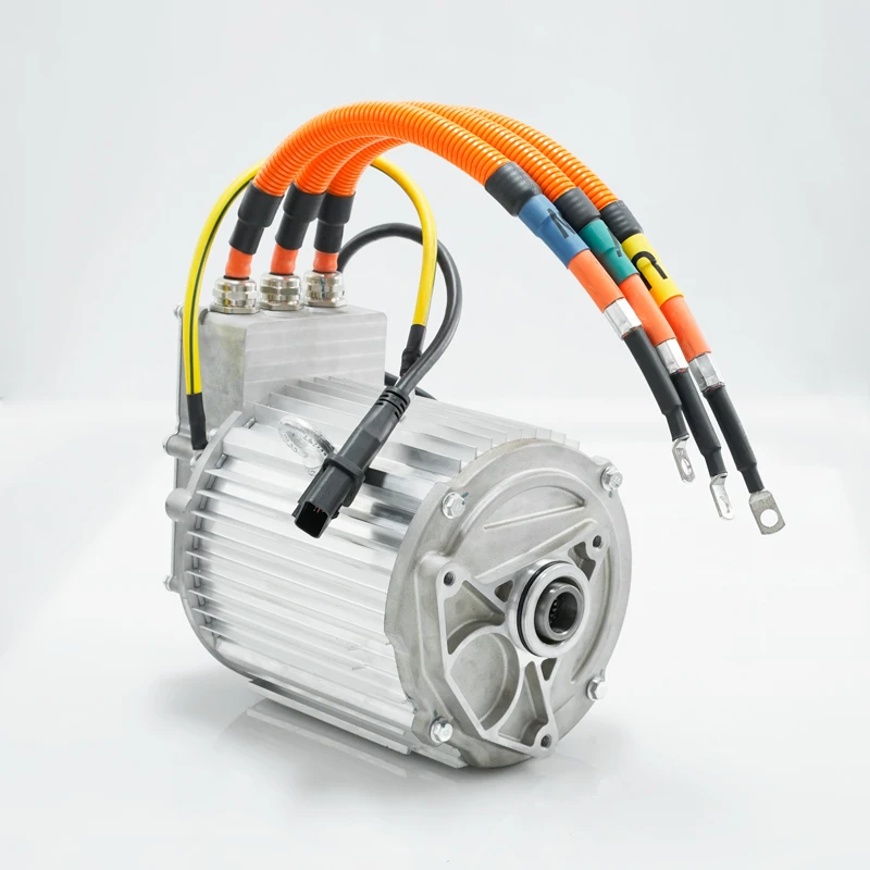 High Efficiency 13KW 70V PMSM Three-Phase AC Motor Eletiric car motor for Electric Vehicles  Cars