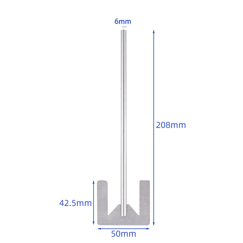 All stainless steel U-shaped anchor stirring paddle stirring rod 3/4/5/6/7/8cm laboratory consumables 1 piece
