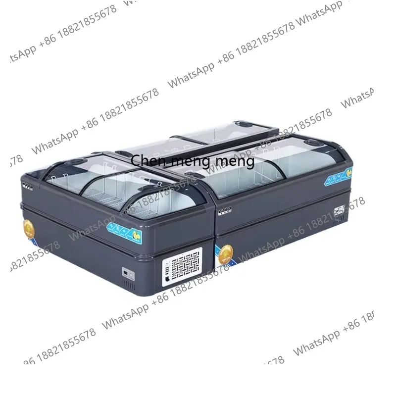 خزانة عرض تجارية للفريزر، خزانة تجميد، خزانة جزيرة ذات سعة كبيرة