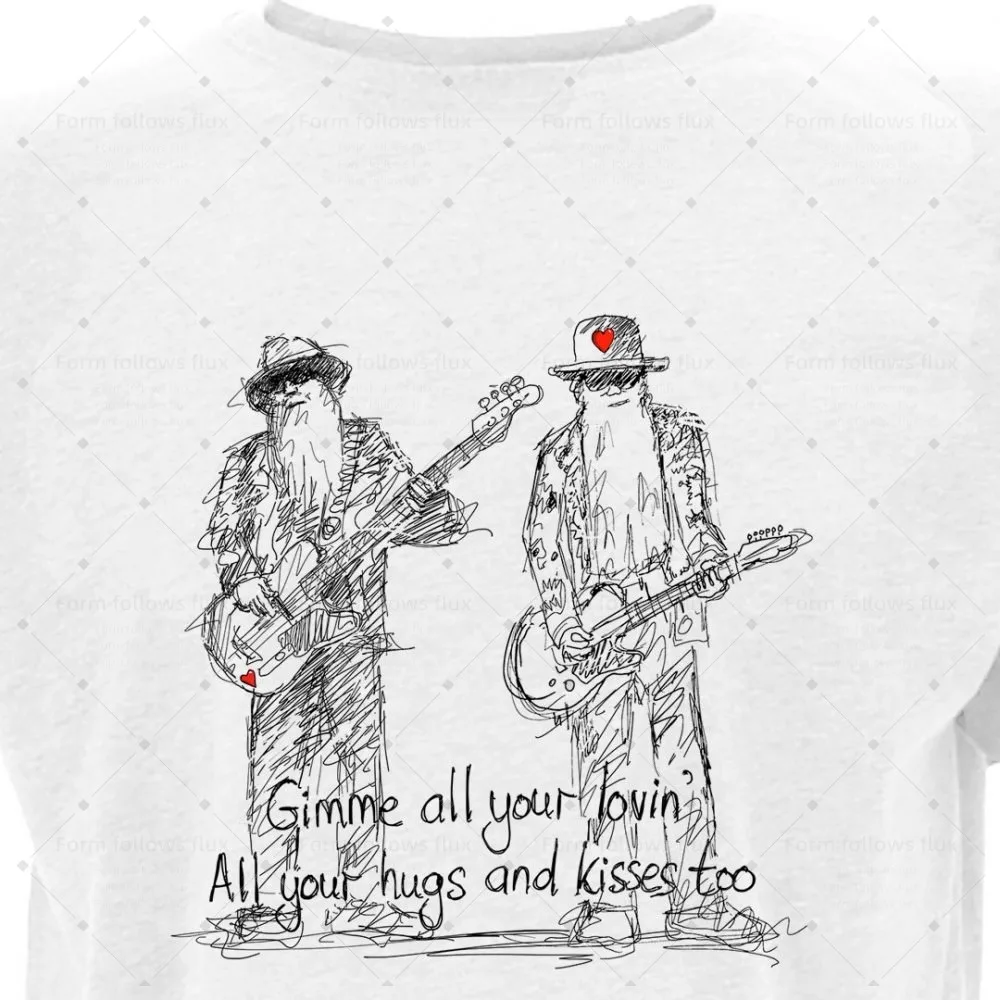 

2026 men T-Shirt Hoodie Hand Drawn Comic style ZZ Top – Gimme all your lovin’ Rock Romantic Unisex S-6XL Plus Size Friendly