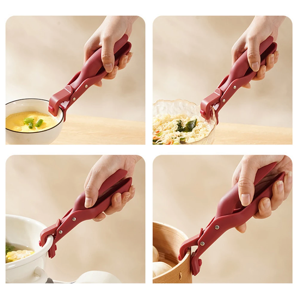 

Multi-Purpose Anti-Scald Bowl Holder Clip Anti-Skid Silicone Plate Lifter Kitchen Supplies