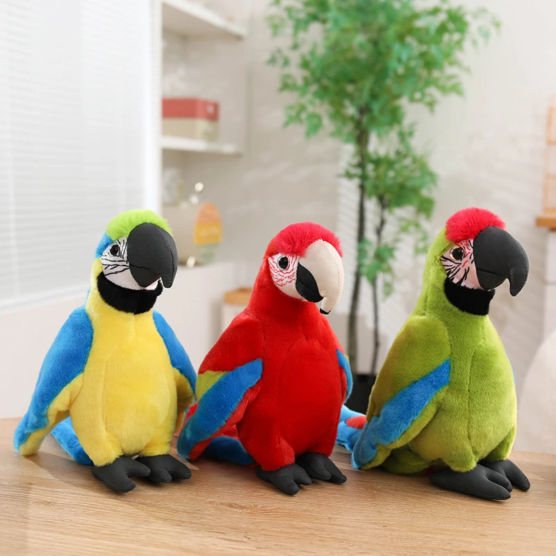

Hot Simulation Soft Toys Lifelike Grey Cockatiel Plush Toys Real Life Soft Yellow Parrot Birds Stuffed Animals Toy Dolls Gifts