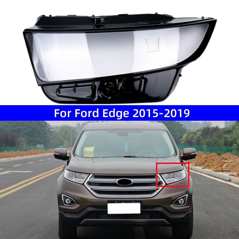 

For Ford Edge 2015 2016 2017 2018 2019 Car Accessory Replace A Transparent PC Front Lights Shell Headlight Lenses