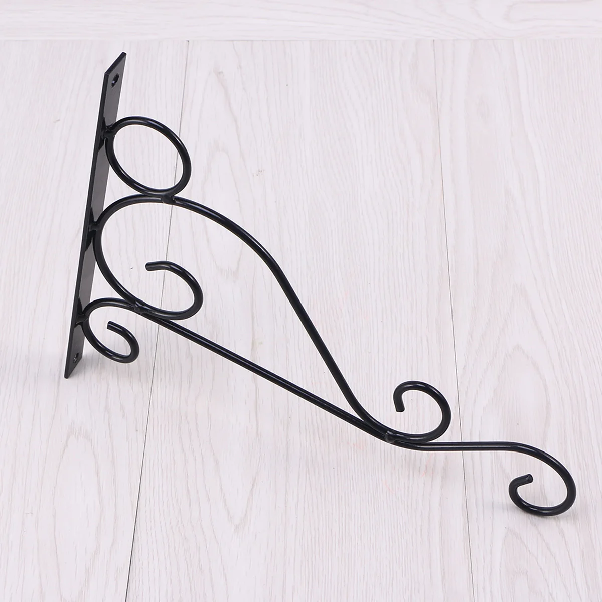 

4pcs Flower Pot Hooks 10 Inch Iron Brackets 1/2 Inch Wire 50Lb Capacity Wall Mounted Plant Hangers For Outdoor Garden Decor