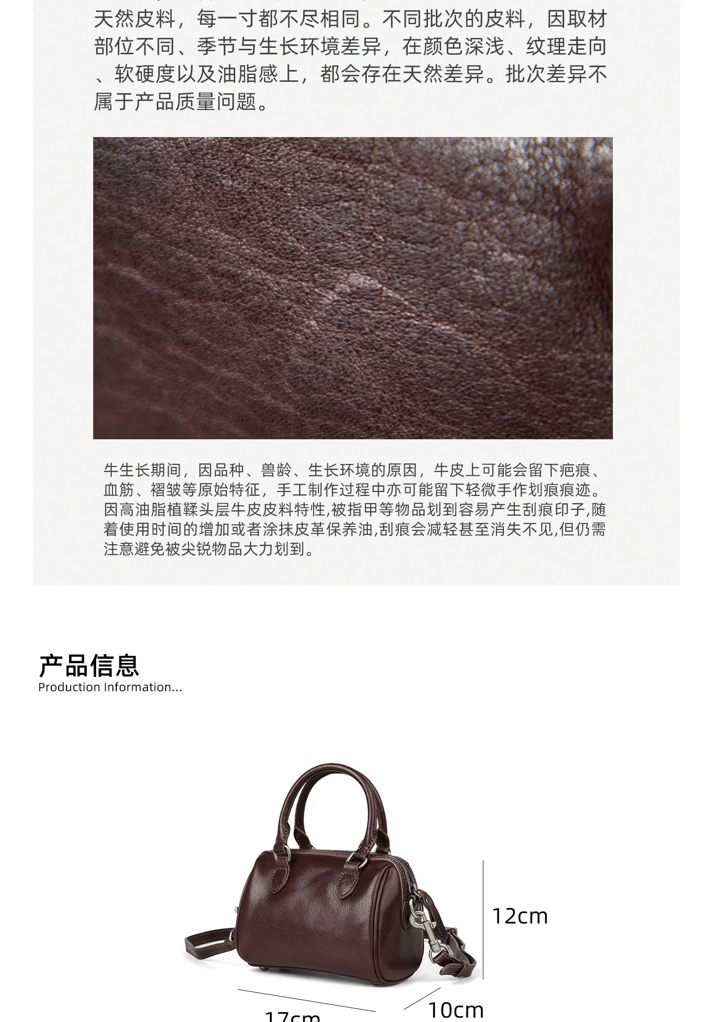 PNDME schlichte Vintage-Handtasche aus hochwertigem Rindsleder für Damen, lässige Party-Luxus-Umhängetasche aus echtem Leder. – Detail 1