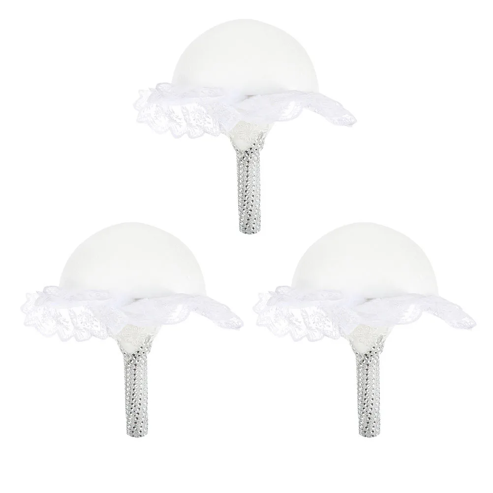 

3pcs Floral Holder Base Wedding Bouquet Diy Handle Bridal Flower Arrangement Tool Foams Insert Compact For Ceremony Gift Shop