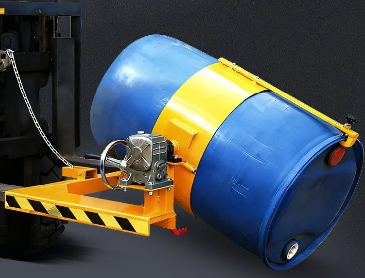 Oil drum flipper, unloading forklift, driving spreader, manual truck, iron drum plastic barrel clamping machine