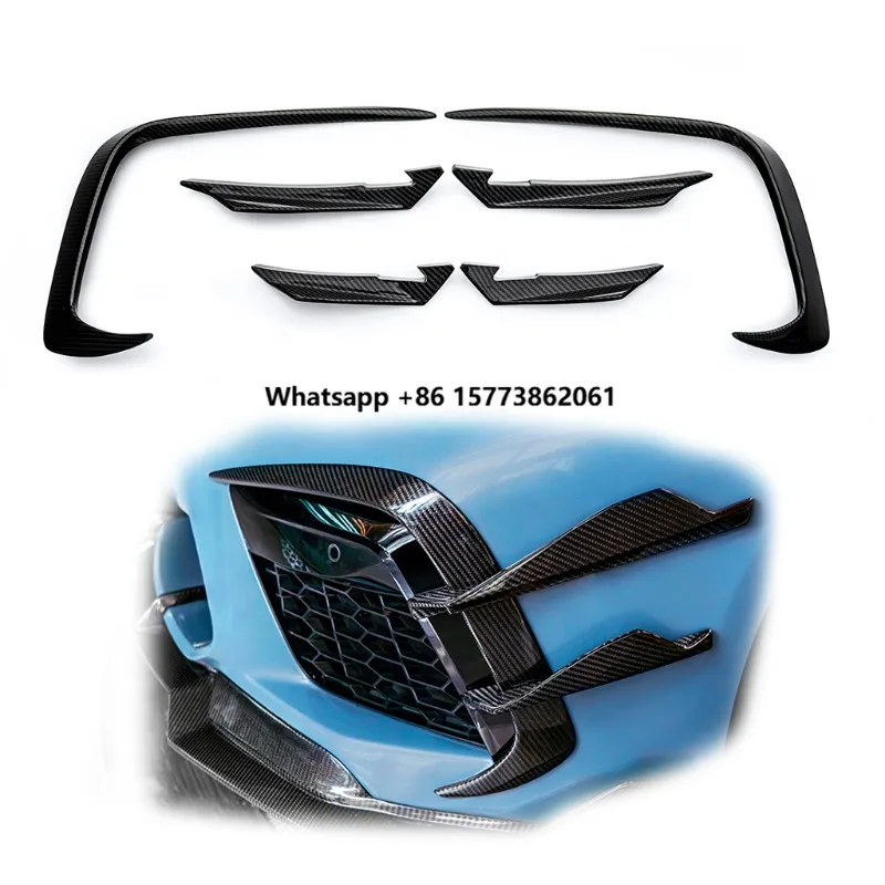 

CMST Dry Carbon Fiber Front Bumper Air Vents 6-Piece Kit for M8 F91/F92/F93 (2018-2022) Car Spoiler Auto Parts Accessories