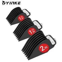 YINKE-Clippers Cabelo Extra Longo com Clipe De Metal, Aparadores, Clipper Guards, Se Encaixa Mais Tamanho