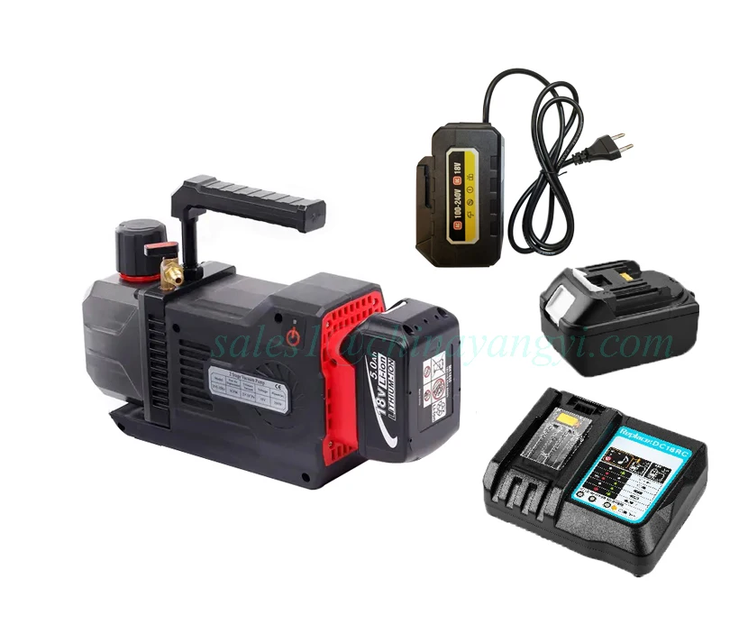 

DC Brushless 18V Lithium Battery Cordless Vacuum Pump Dual Voltage R32 Sparkless air Conditioner Refrigerant Vacuum Pump