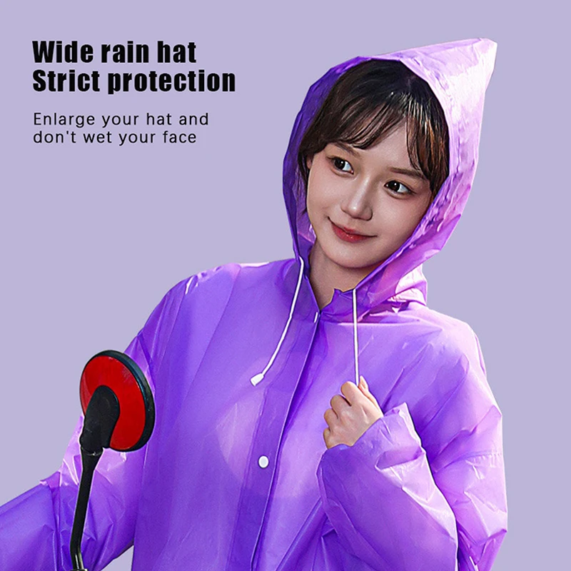 موضة إيفا الكبار الأطفال معطف واق من المطر طفل الكبار سميكة معطف المطر مقاوم للماء فتاة صبي المشي لمسافات طويلة السفر قابلة لإعادة الاستخدام سترة المطر