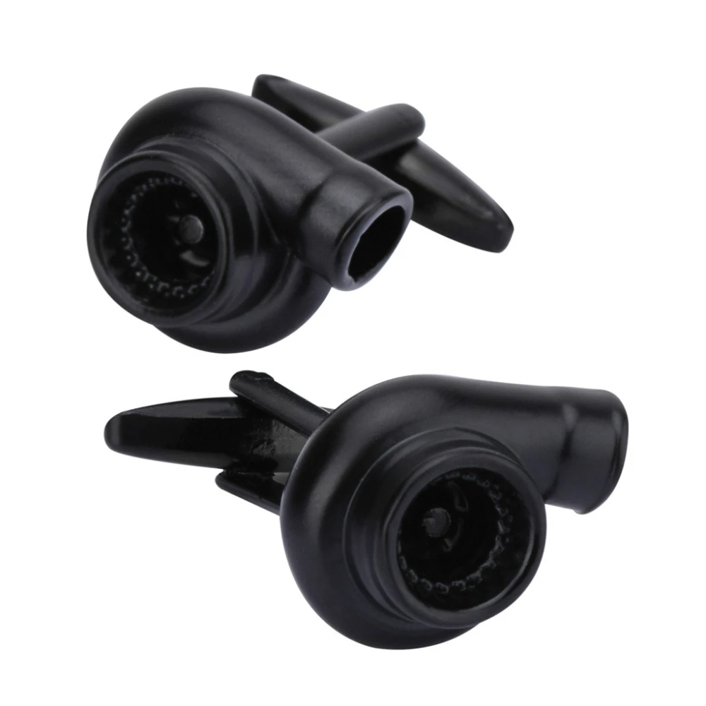 Black Blower Shaped French Cufflinks Men's Business Shirt Sleeve Studs Banquet Formal Suit Shirt Cufflinks Accessories