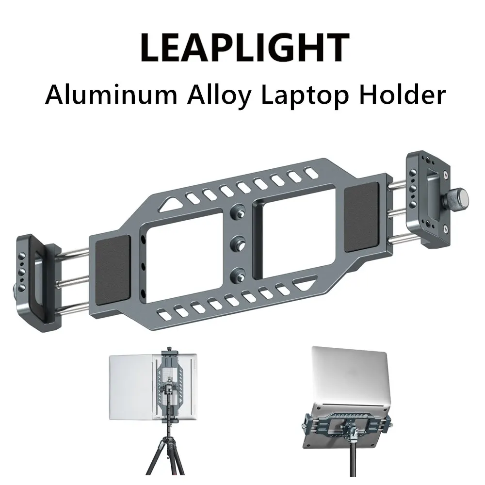 

LEAPLIGHT Adjustable Laptop Holder Large Size Notebook Stand Portable Anti-Slip Computer Holder For Macbook w 1/4'' for Tripod