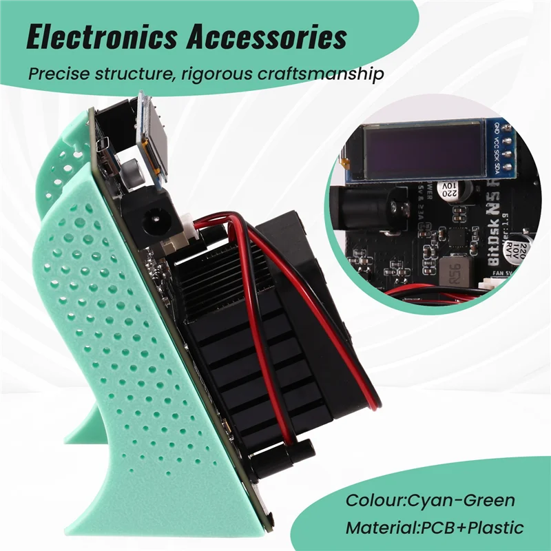 A46U Bitaxe BM1397 Bitcoin ASIC BTC Miner 200Gh/S, Stand-Alone Bitdsk Solo Device, Low Power With AU PLUG