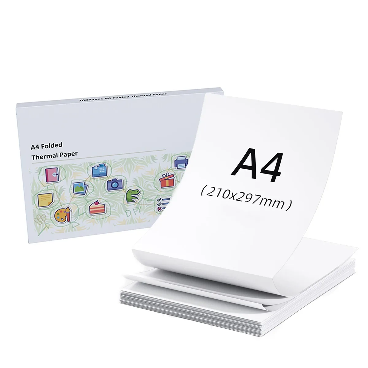 

A4 Long-Term Thermal Paper Long-Lasting Quick-Dry Compatible With A4 Portable Inkless Printers For Document Office Business Home