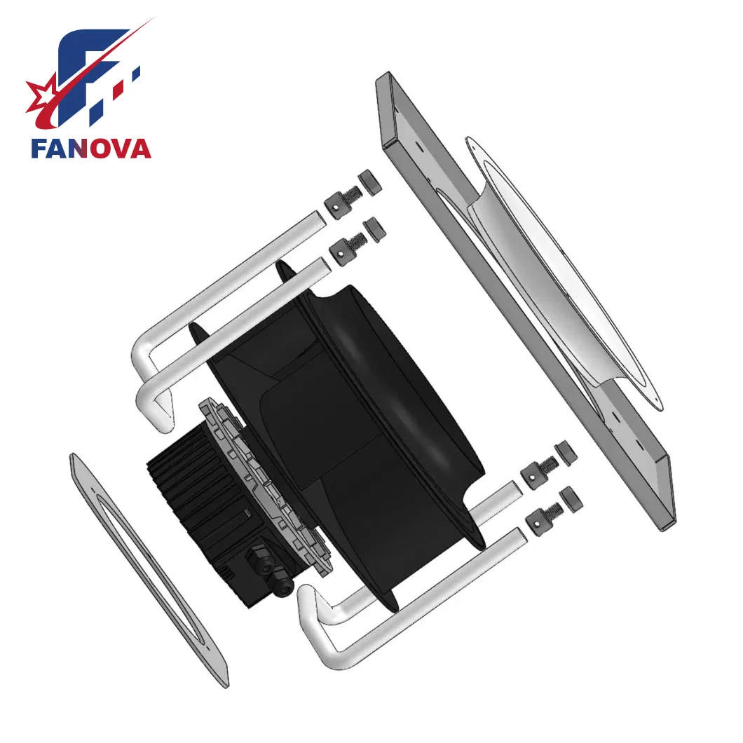 

FANOVA 280mm High Performance AirCleaner FFU With Backward Centrifugal Fan Factory Price 230v OEM Customizable