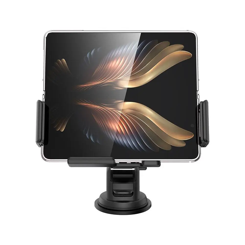15W Dual Coil Wireless Car Charger For Samsung Galaxy Z Flip Fold Clamp Fast Car Charging Phone Mount Holder image 3