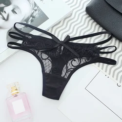 Sexy Floral Lace Bandage G Strings Women Thongs Panties G-Strings Lingerie Underwear Tangas Bragas Calcinha Ropa Interior Briefs