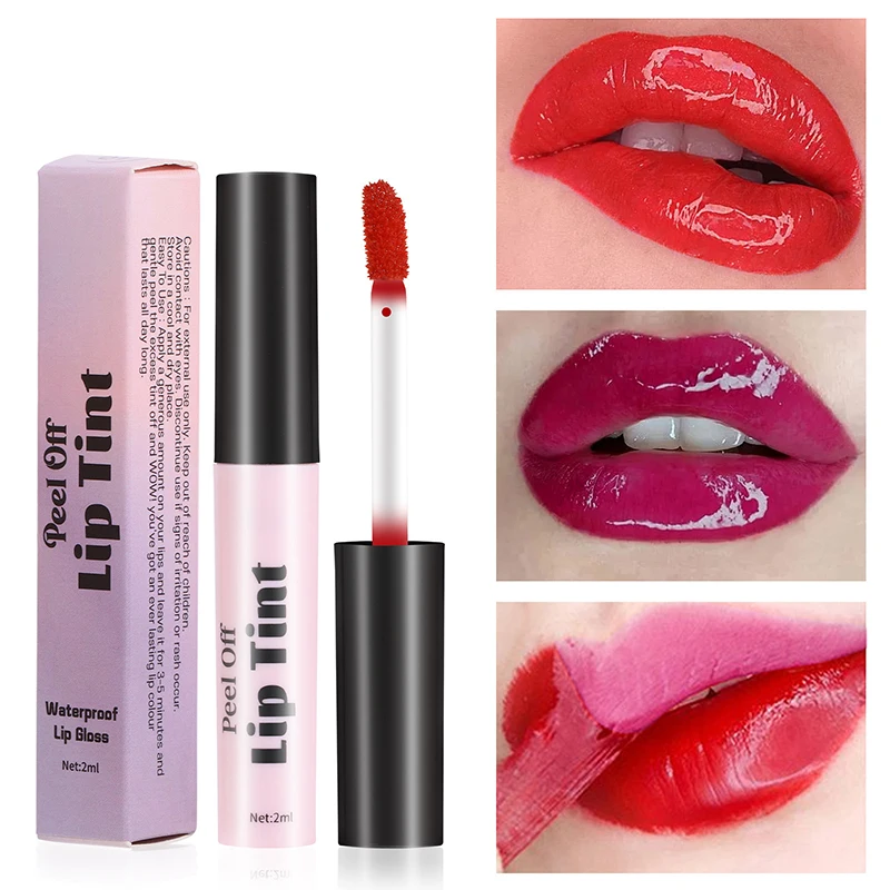 Impermeável duradouro Matte Lip Gloss, antiaderente copo cor, fórmula maquiagem conjunto, tatuagem