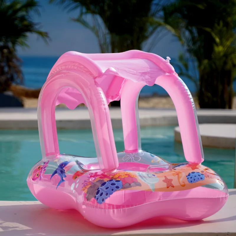 Schwimmbad Kinder aufblasbare Schwimm ring Sitz Boot schwimmende Schatten sitzen Schwimm ring Sommer Pool liefert Baby Party Geschenk