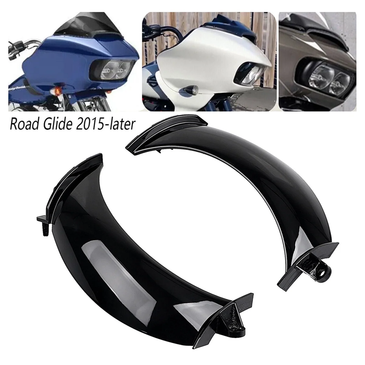 

ABQA-Front Headlight Fairing Vents Fit for Harley Road Glide FLTR 2015-2023