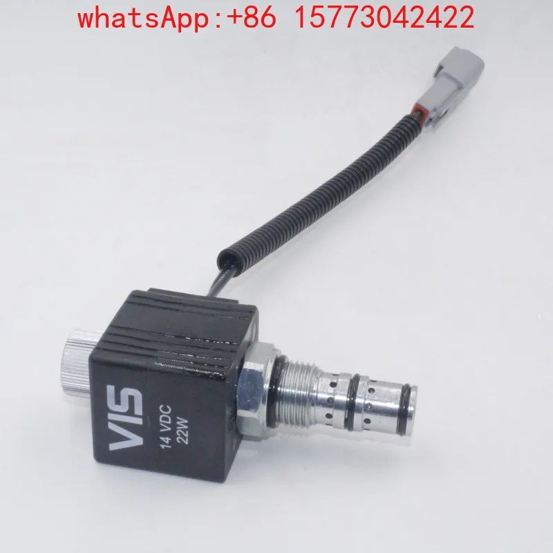 Excavator Parts 55/65 Liugong 906 Lovol Lingong Pilot Safety Lock Solenoid Valve Coil Spool