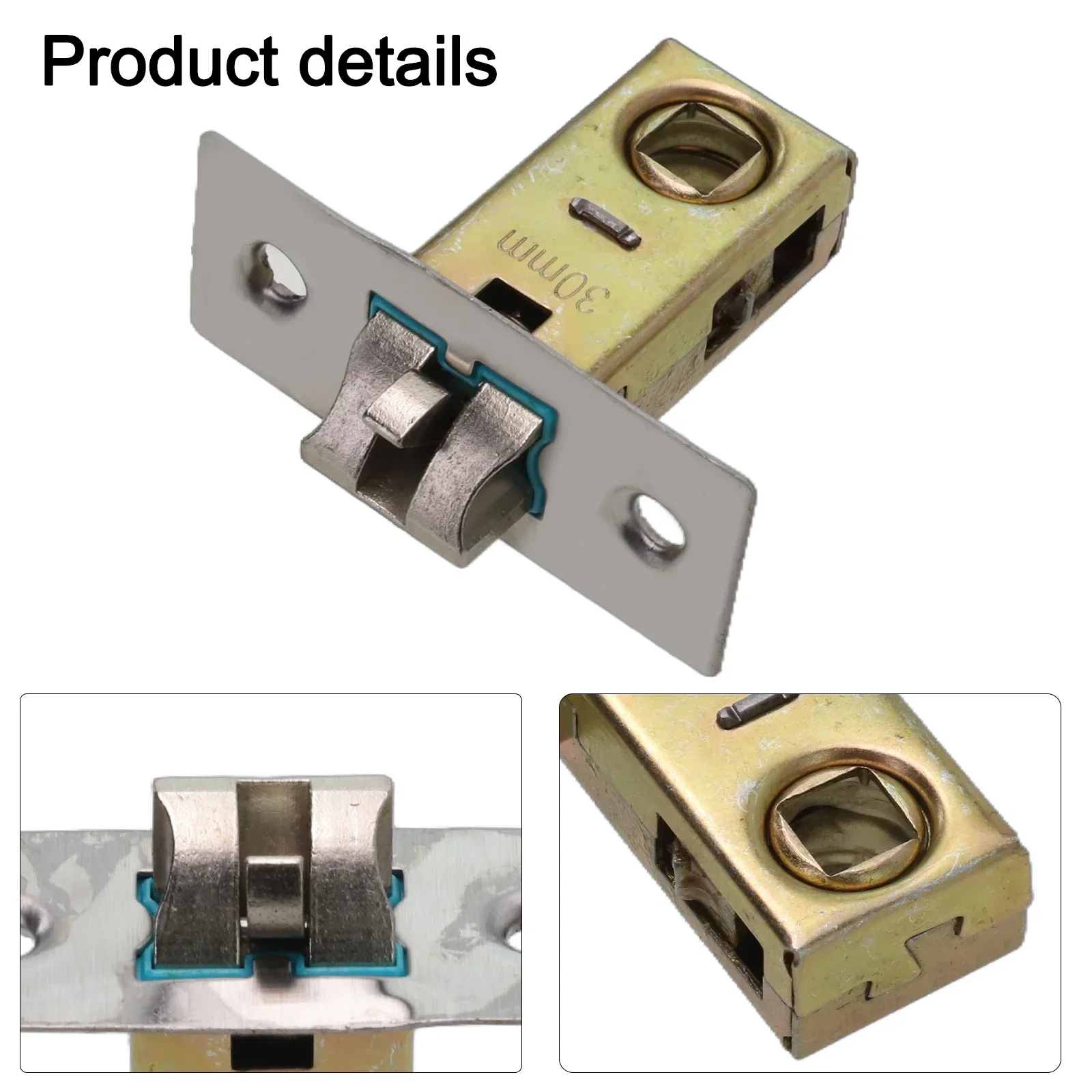 Door Lock Core Tubular Latch Internal Bolt Facility Sprung Catch Lock Core Tongue Lockcase Fitting Bathroom Insert Core Hardware