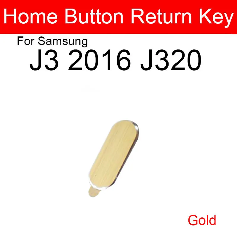 Home Button For Samsung Galaxy J3 J5 J7 2016 J320 J510 J710 Menu Return Key Back Recognition Button Flex Cable Replacement