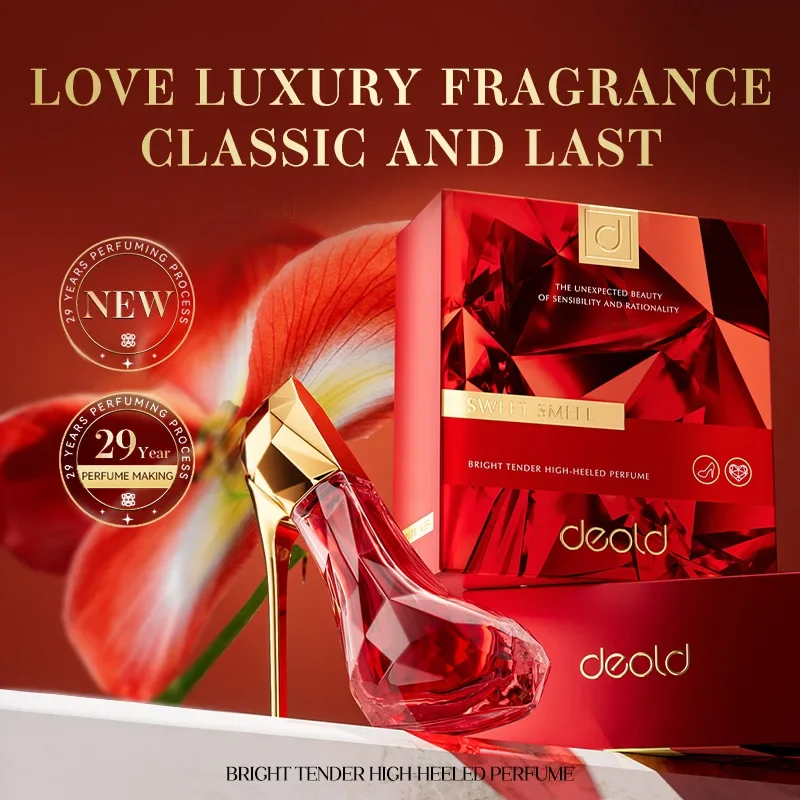 30ml Brand Perfume Fruity Long Lasting Fragrance Red High Heels Perfume for Women