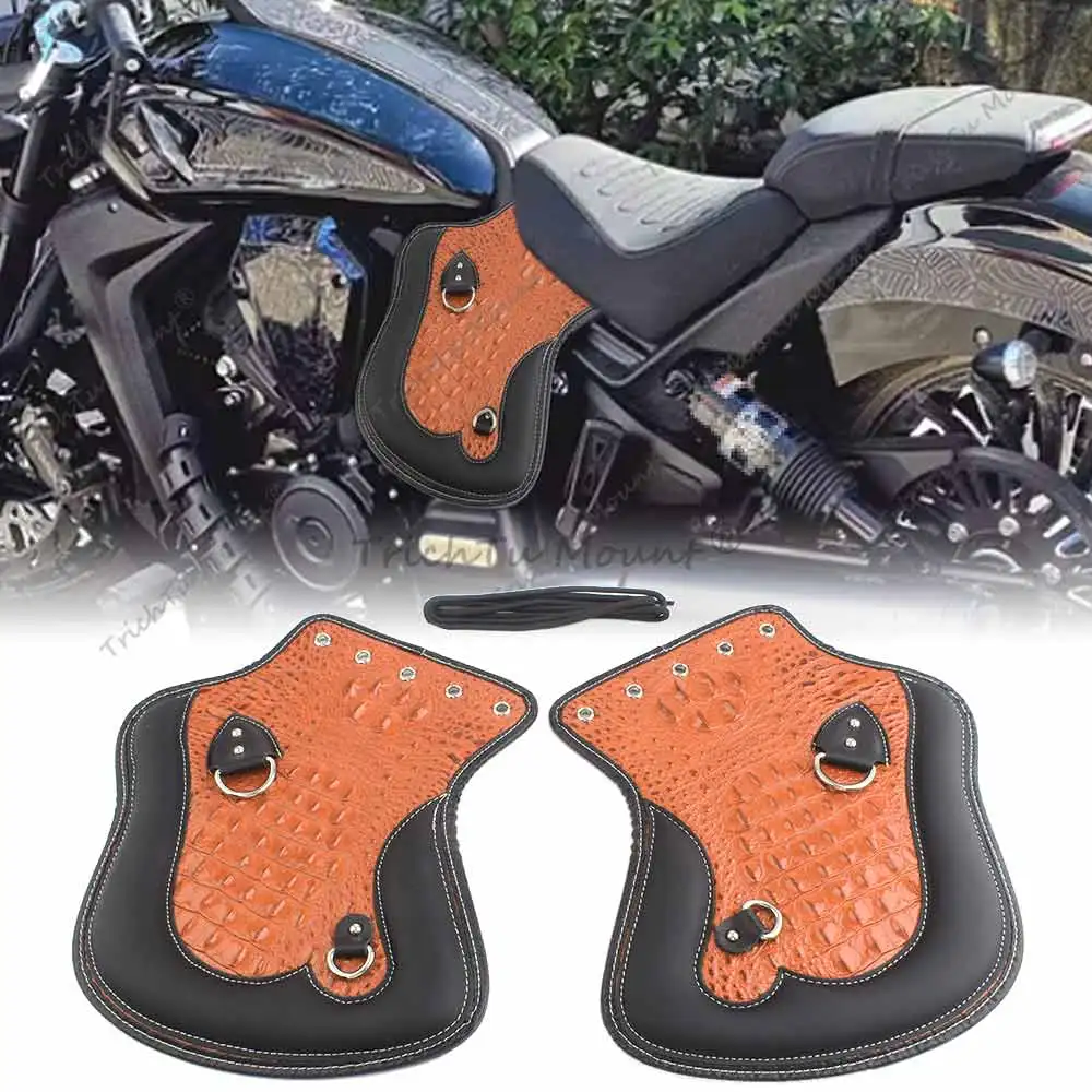 منحرف درع الحرارة من جلد البولي يوريثان للدراجات النارية لدراجة Harley Davidson Street Glide، Heritage Softail، Fat Boy، Tour Glide Universal