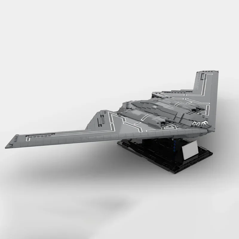 Military Series Moc Building Blocks 1:72 Scale B-2 Bomber Model Technology Bricks DIY Assembly Airplane Toys Kids Children