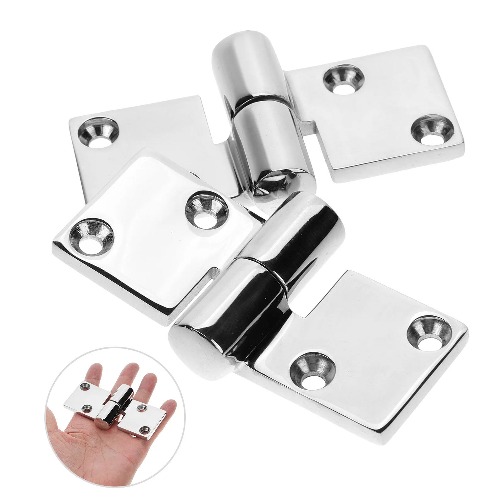 

2Pcs Split Stainless Steel Hinges Detachable Heavy Duty for Furniture Cabinet Door Repair Replacement Dock Connector Hinge Kits